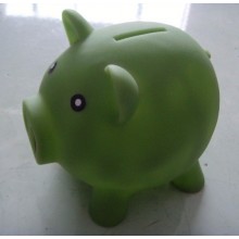 green piggy bank