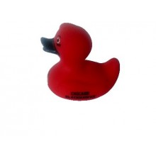 red rubber duck